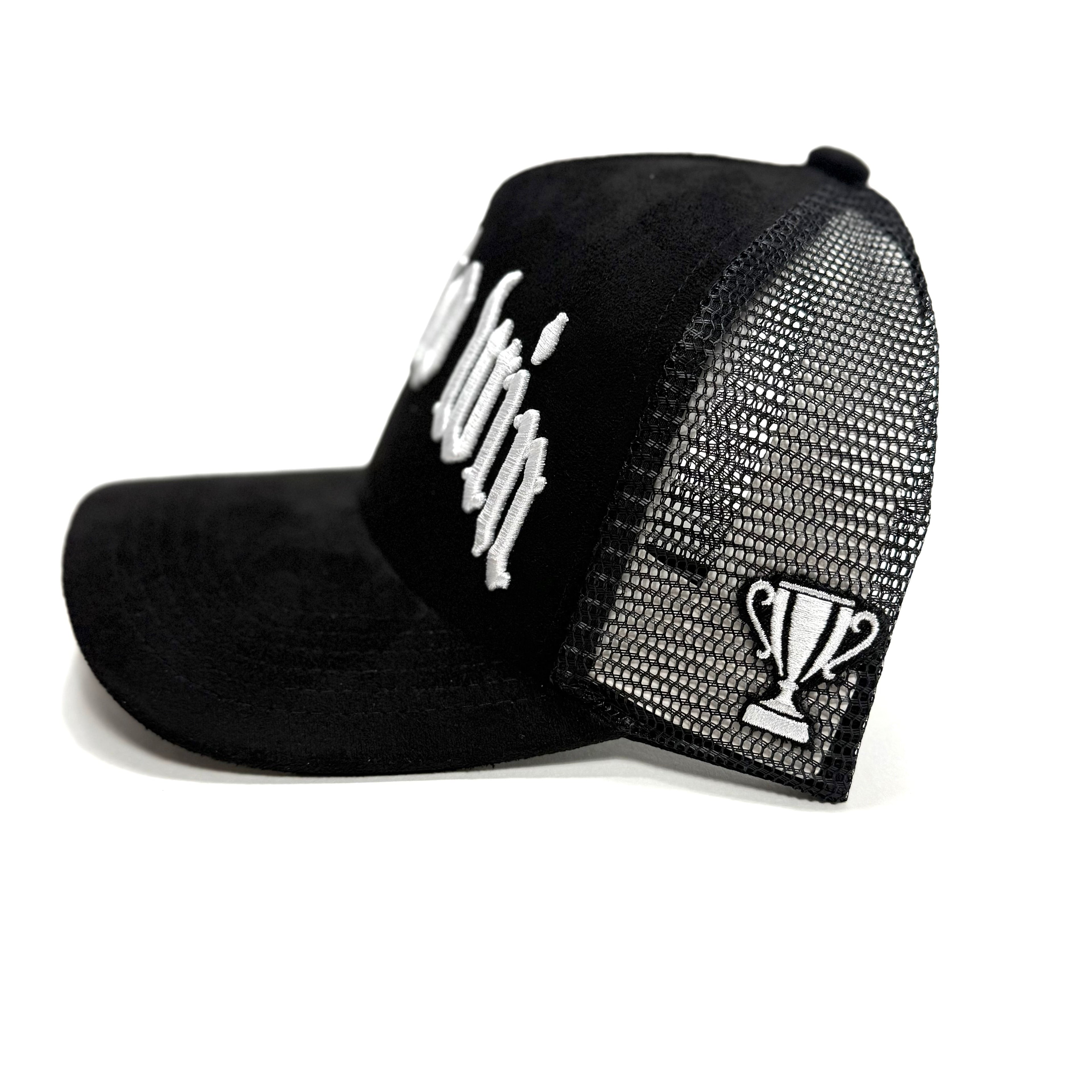 Suede trucker hat