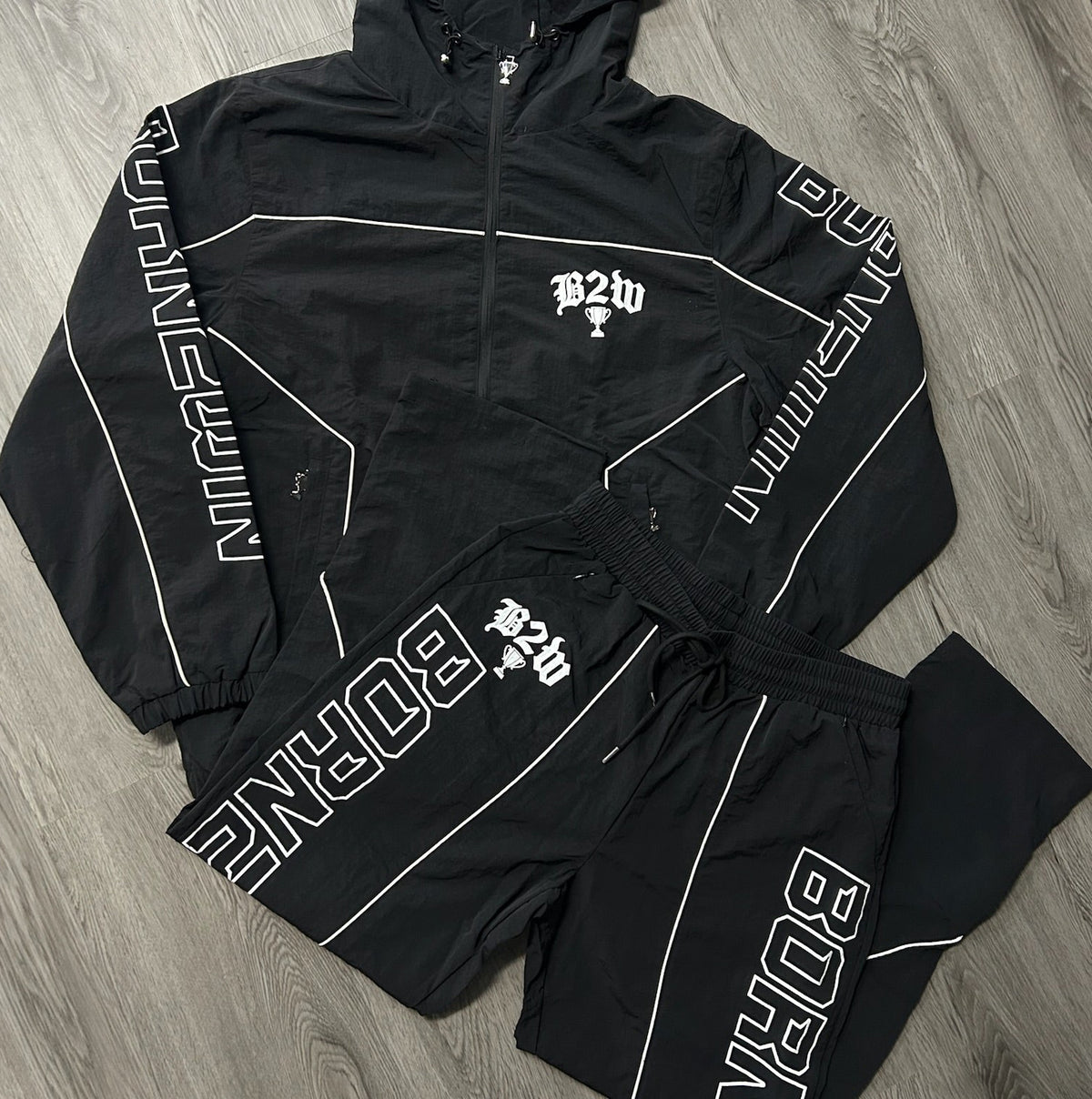 Black Windbreaker TOP