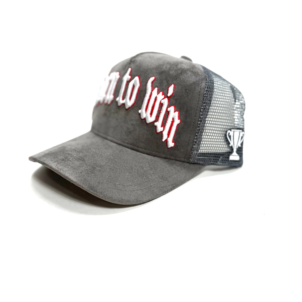 Suede trucker hat