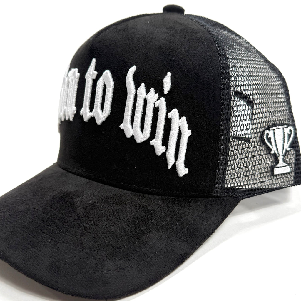 Suede trucker hat