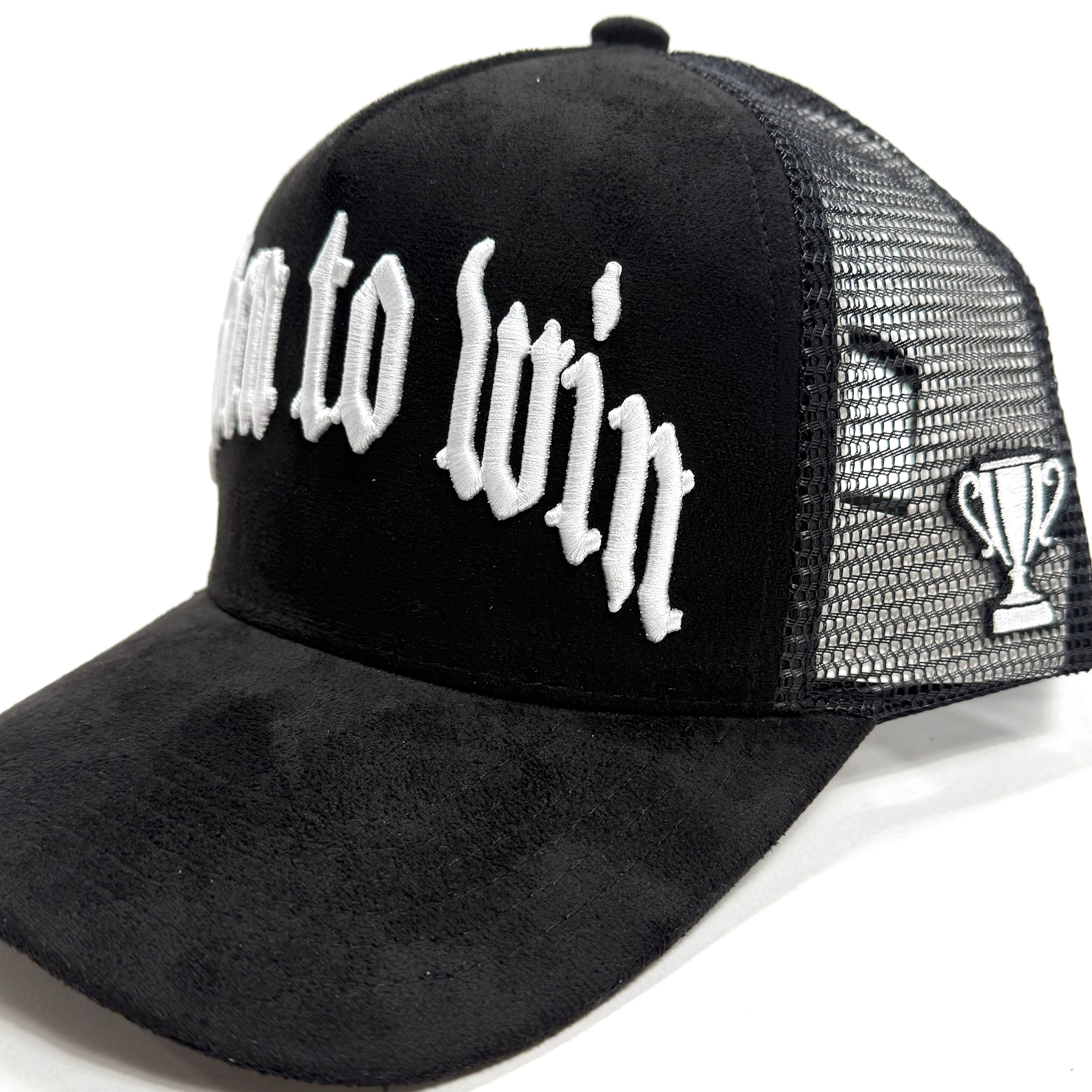 Suede trucker hat