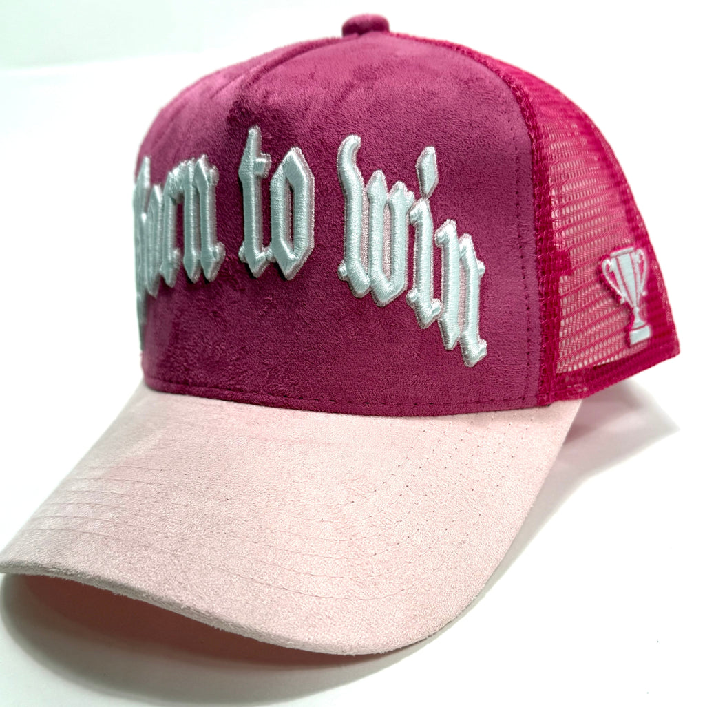Suede trucker hat