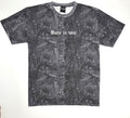 Black camo embroidered tee