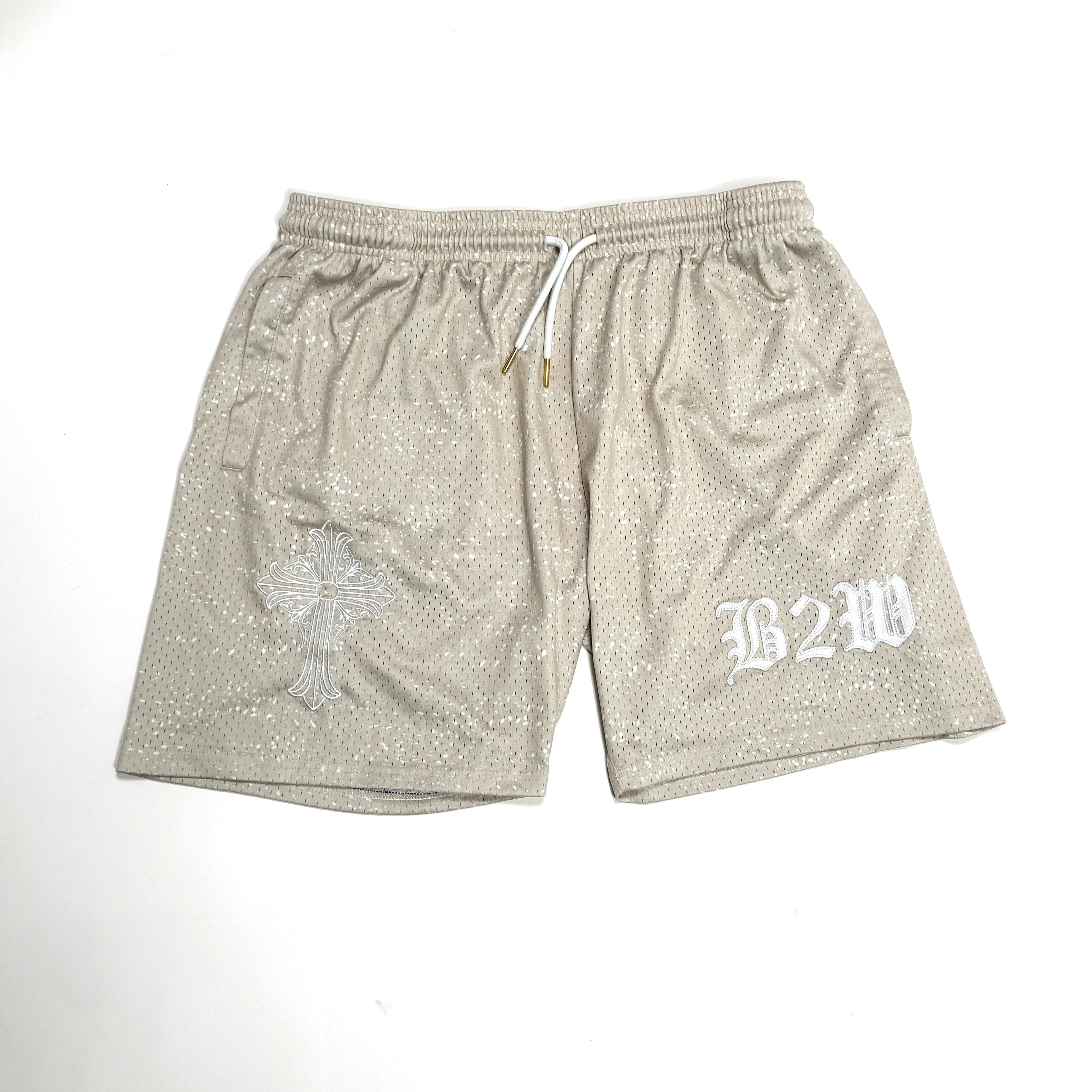 B2W Basket ball shorts Beige